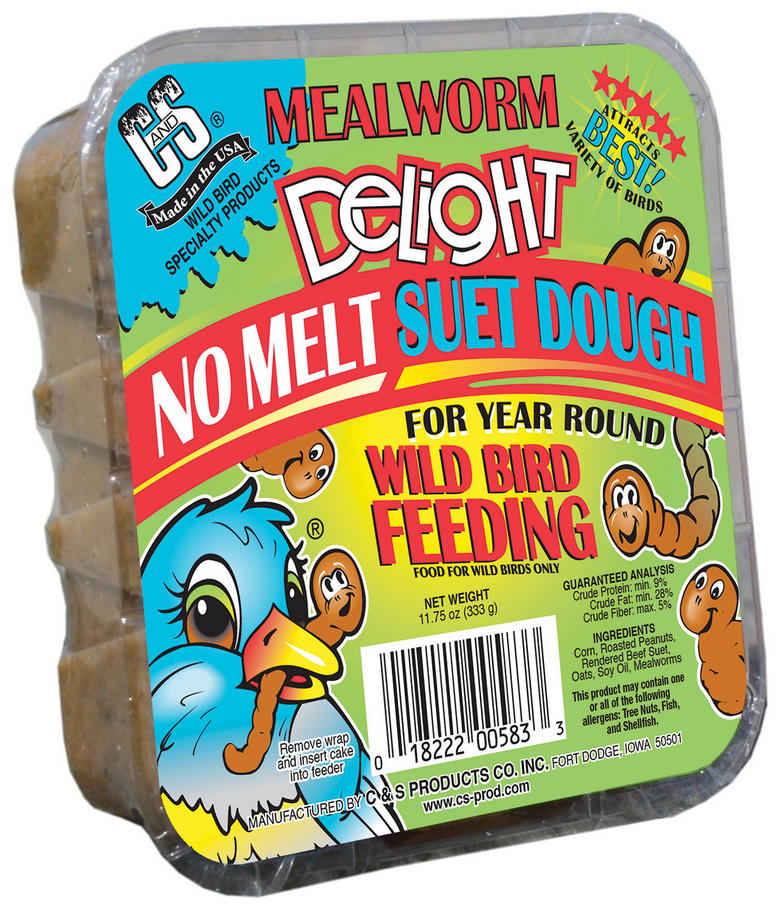 C&S Suet Mealworm Delight 11.75oz by Pet Food Warehouse