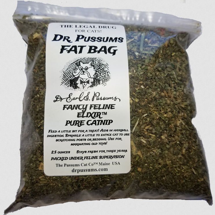 Dr. Pussums Fat Bag Loose Catnip Cat Toy by Pet Food Warehouse