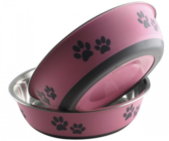 Buster Bowls By Indipets Princess Pink 17 cm Medium by Pet Food Warehouse