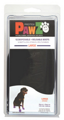 Pawz Dog Boots Black Large by Pet Food Warehouse
