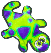 Outward Hound 2 Squeak Black Invincible Gecko Dog Toy by Pet Food Warehouse