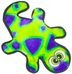 Outward Hound 2 Squeak Black Invincible Gecko Dog Toy by Pet Food Warehouse