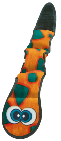 Outward Hound Small Invincible Snake Orange & Blue Dog Toy by Pet Food Warehouse