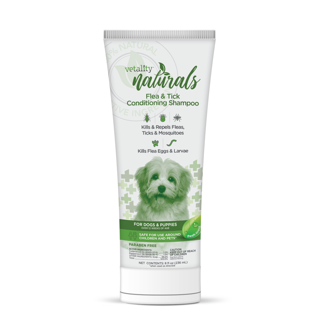 Vetality Naturals Flea & Tick Conditioning Shampoo for Dogs 8oz. by Pet Food Warehouse