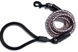 Wigzi Flex Walk Reflective Rope Leash Pink by Pet Food Warehouse