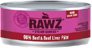 Rawz 96% Beef Liver Cat Food 3oz by Pet Food Warehouse