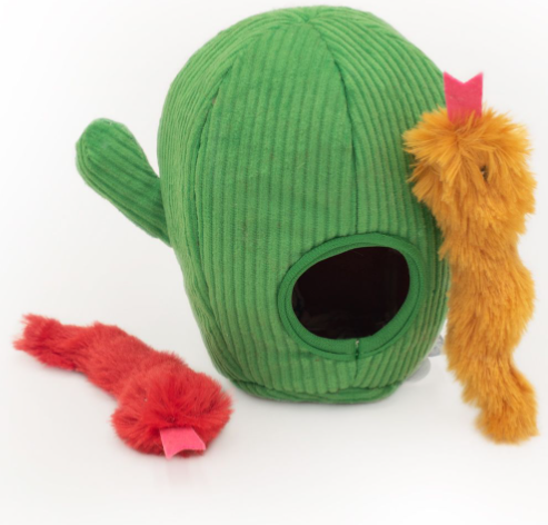 ZippyClaws Burrow Snakes in Cactus Cat Toy by Pet Food Warehouse