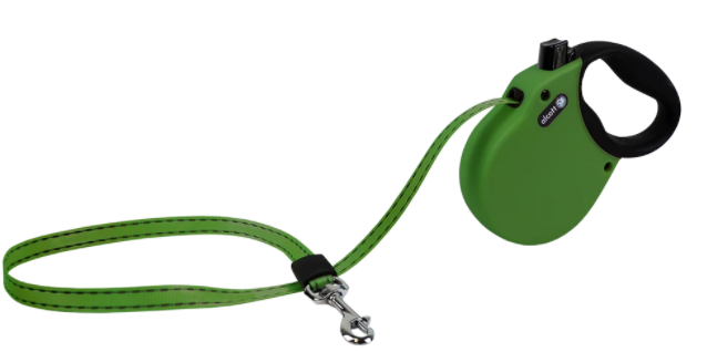 Alcott Adventure Retractable Leash Medium Up To 65# GREEN 16' by Pet Food Warehouse