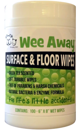 Wee Away Surface & Floor Wipes 100 Ct by Pet Food Warehouse