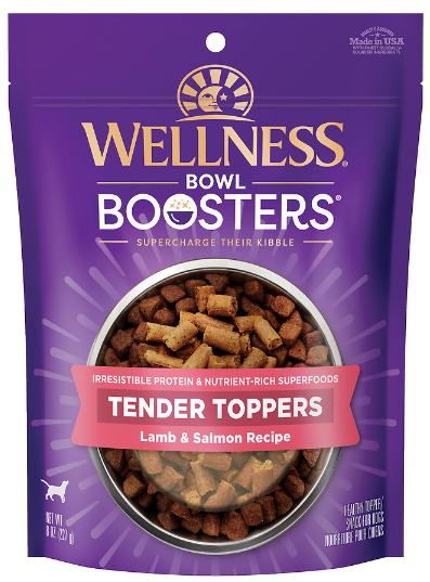 Wellness Bowl Booster Tender Topper Lamb Salmon Chicken 8oz by Pet Food Warehouse