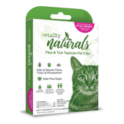 Vetality Naturals Flea & Tick Topicals for Cats 3 Count by Pet Food Warehouse
