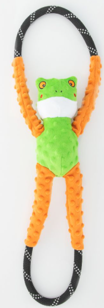 Zippy Paws Ropetugz Tree Frog by Pet Food Warehouse