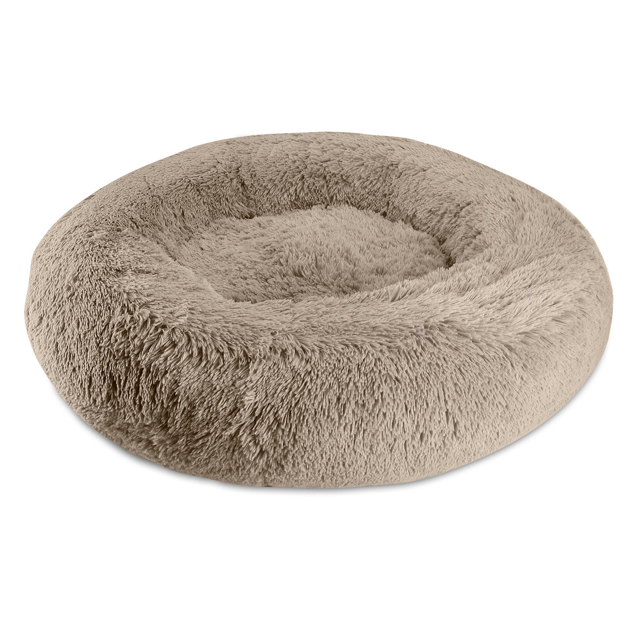 Arlee Shaggy Donut Taupe 39x39x10 by Pet Food Warehouse
