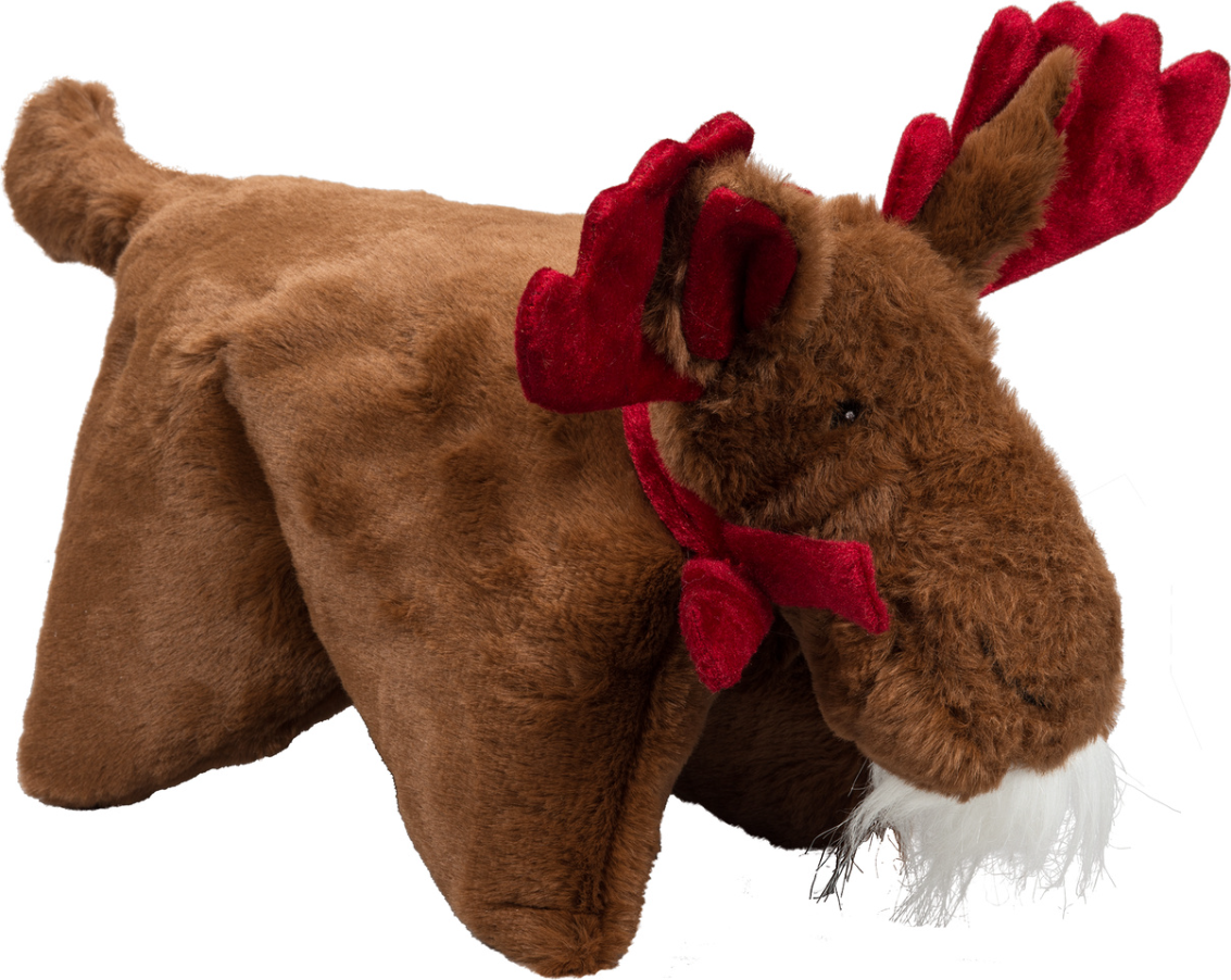 Huggle Hound Marty Moose Holiday Squooshie Large by Pet Food Warehouse