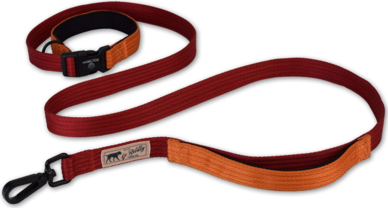 Hamilton Leash Get Out & Go Campfire Red & Mango 1 6' by Pet Food Warehouse