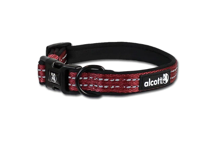 Alcott Adventure Collar Ruby Red 5/8" 10-14" by Pet Food Warehouse