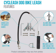 Sherpa Cycleash Dog Bike Leash Silver by Pet Food Warehouse