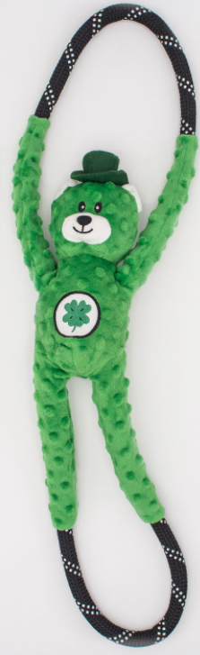 Zippy Paws Ropetugz Lucky Bear by Pet Food Warehouse