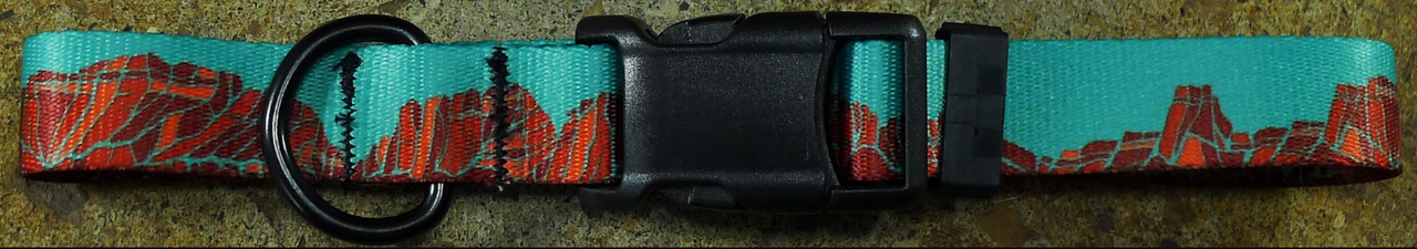 Mtn Straps Collar Canyon Walls 16-28 by Pet Food Warehouse