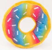 Zippy Paws Jumbo Rainbow Donut Dog Toy by Pet Food Warehouse