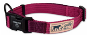 Hamilton Adjustable Dog Collar Wild Berry Rose & Wine 5/8 12-18" by Pet Food Warehouse