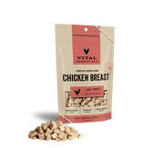 Vital Essentials Freeze-Dried Dog Treats Chicken Breast 2.1oz by Pet Food Warehouse