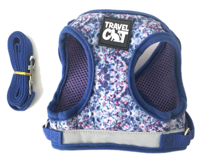 Travel Cat The True Adventurer Harness & Leash The Groovy Cat Extra Small by Pet Food Warehouse