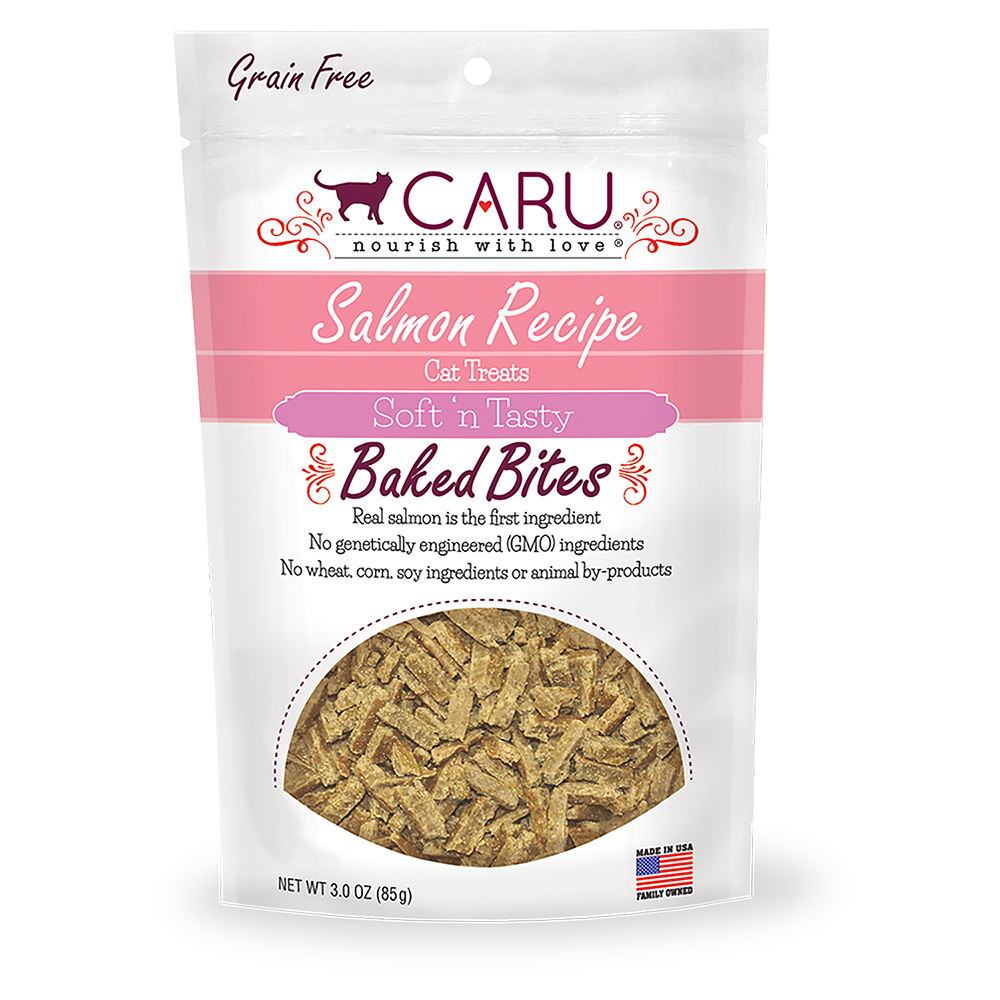 CARU Soft 'n Tasty Salmon Recipe Bites for Cats 2.75oz by Pet Food Warehouse