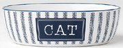 Petrageous 5.5" Country Blue Kitty Dish by Pet Food Warehouse
