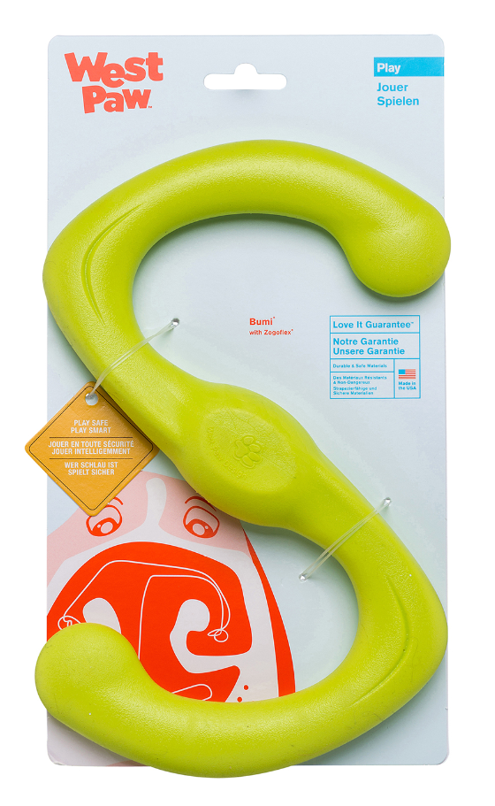 West Paw Bumi Dog Toy Green 8" by Pet Food Warehouse
