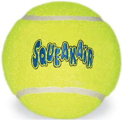 Kong ast2 3 Pack Squeaker Tennis Ball Dog Toy by Pet Food Warehouse