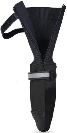 Muttluks Deluxe Fleece Lined Black Large by Pet Food Warehouse