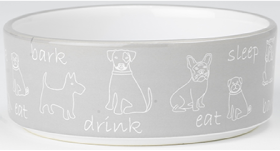 Petrageous Eat Drink Bark Dog Dish by Pet Food Warehouse