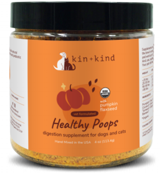 Kin+Kind Digestion Healthy Poops Supplement 8oz by Pet Food Warehouse