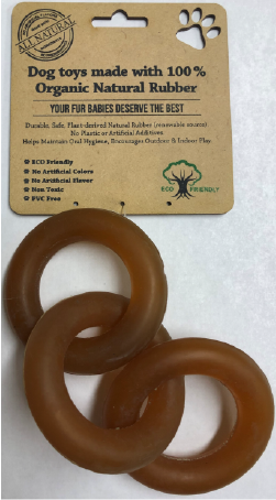 Indipets Rubber Ring o' Ring Dog Toy by Pet Food Warehouse
