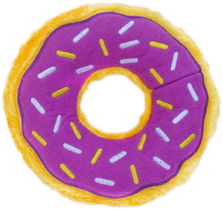 Zippy Paws Grape Jelly Donut Halloween Dog Toy by Pet Food Warehouse