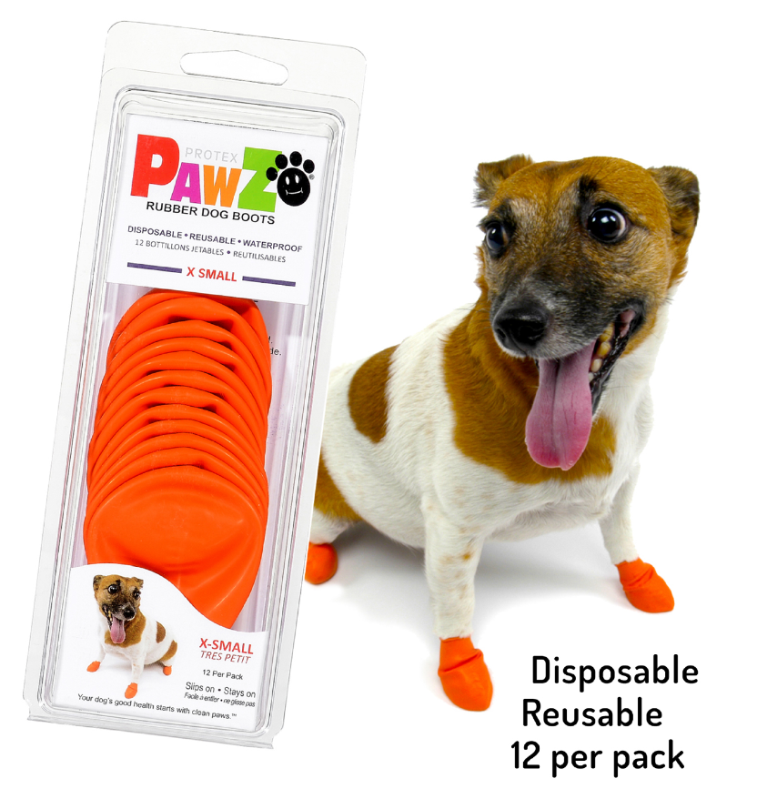 Pawz Dog Orange Boots Extra Small by Pet Food Warehouse