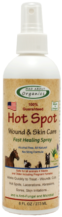 Mad About Organics Healing Hot Spot Spray 8oz by Pet Food Warehouse