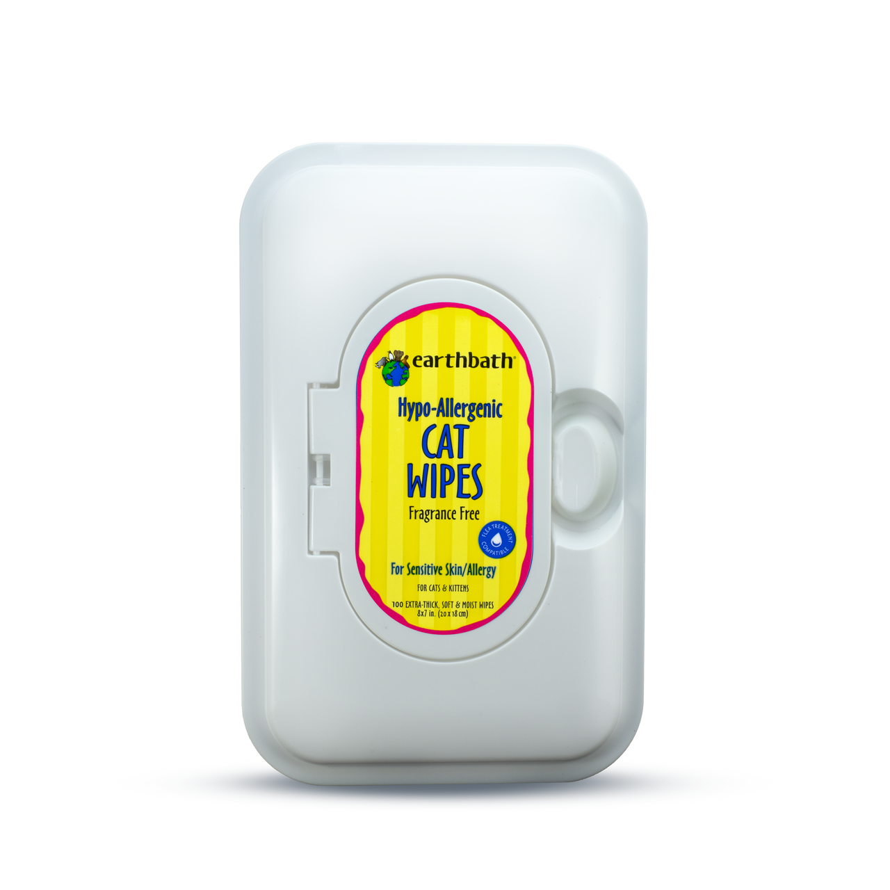 Earthbath Hypo Allergenic Cat Wipes 100ct by Pet Food Warehouse