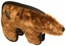 Hyper Pet Tough Plush Brown Bear Dog Toy by Pet Food Warehouse