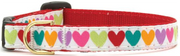 Upcountry Adjustable Safety Cat Collar Hearts 12 by Pet Food Warehouse