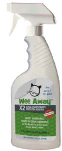 Wee Away X2 Ultra Concentrated Green Tea Stain & Odor Remover Cat 16oz by Pet Food Warehouse