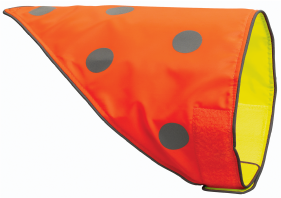 Mudd & Wyeth Medium-Large Orange-Yellow Dog Safety Bandana by Pet Food Warehouse