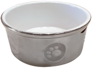 Ethical Pet 7" Paw Print Titanium Dog Dish by Pet Food Warehouse