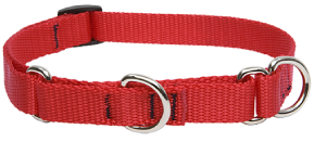 Lupine Combo Collar Red 3/4" 14-20 by Pet Food Warehouse