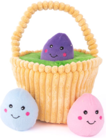 Zippy Paws Easter Egg And Friends Burrow Dog Toy by Pet Food Warehouse