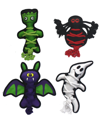Multipet Cross Ropes Halloween Assortment by Pet Food Warehouse