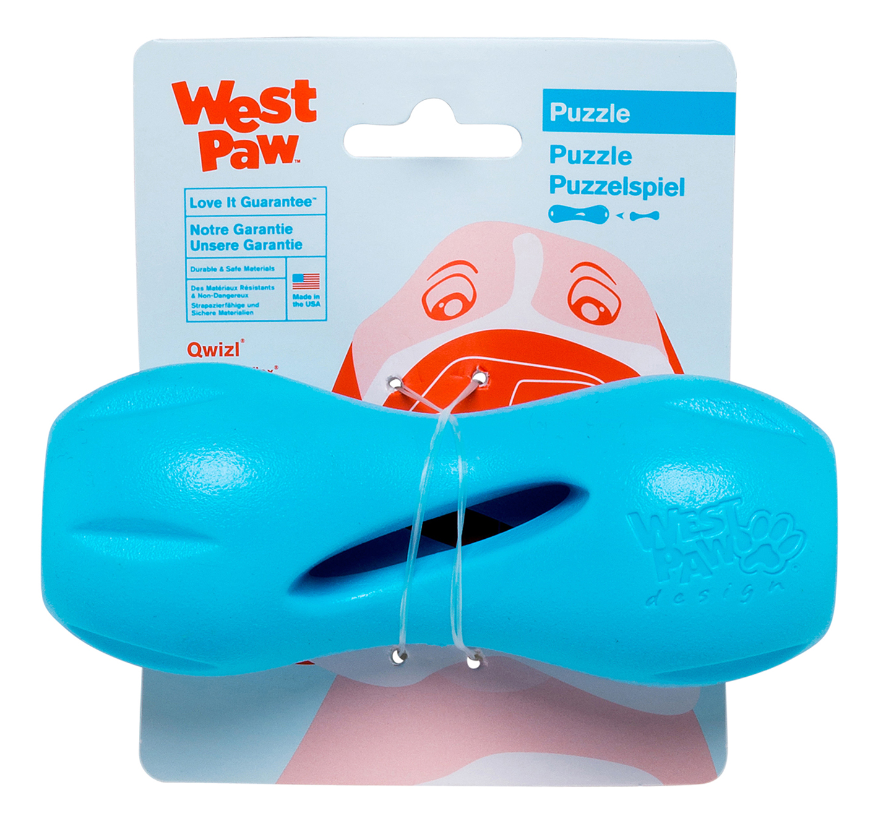 West Paw Qwizl Blue Small Dog Toy by Pet Food Warehouse