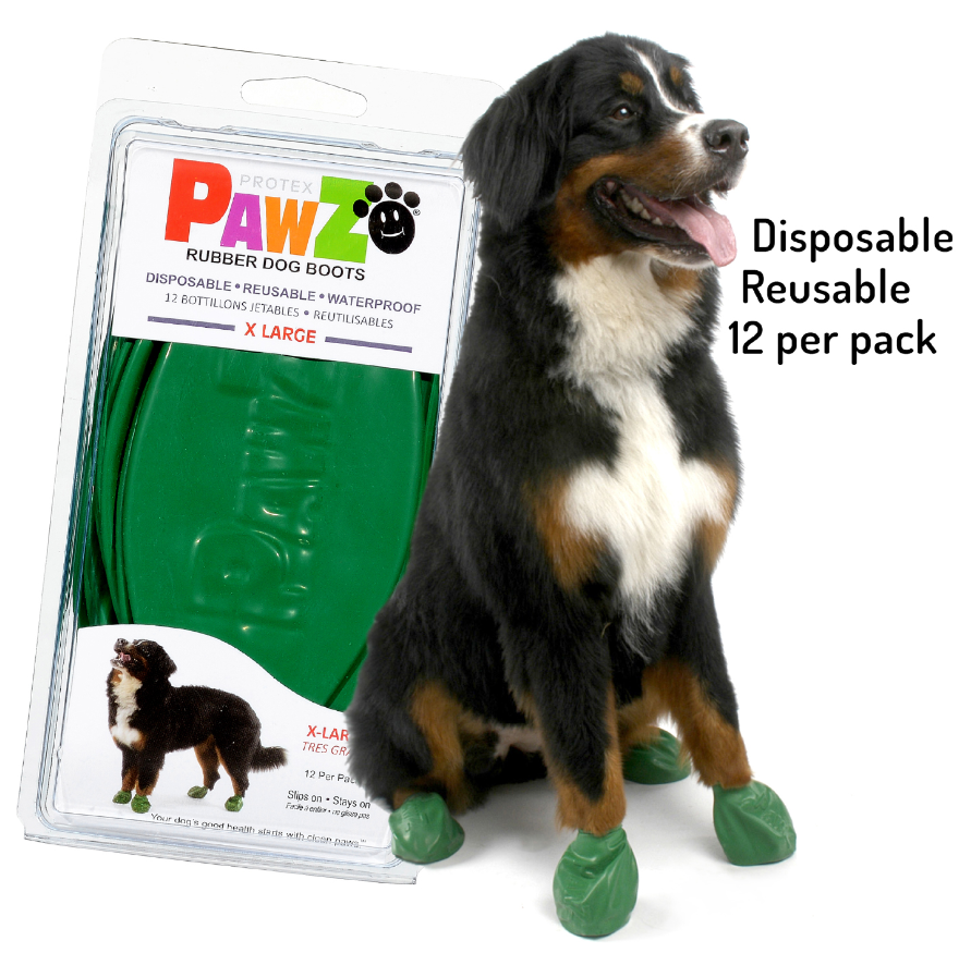 Pawz Dog Extra Large Green Boots by Pet Food Warehouse