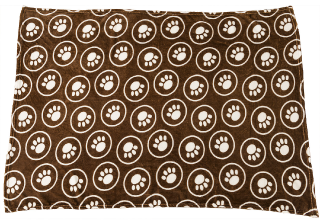 Ethical Pet 40x60 Snuggler Paws Circle Blanket Dog Bed by Pet Food Warehouse